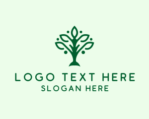 Natural Tree Plant logo