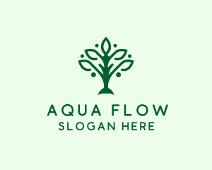 Natural Tree Plant logo design