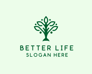 Natural Tree Plant logo design