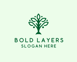 Natural Tree Plant logo design