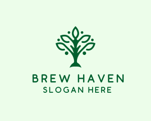 Natural Tree Plant logo design