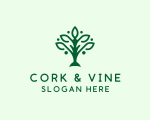 Natural Tree Plant logo design