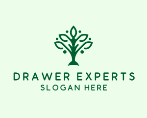 Natural Tree Plant logo design