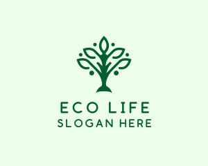 Natural Tree Plant logo design