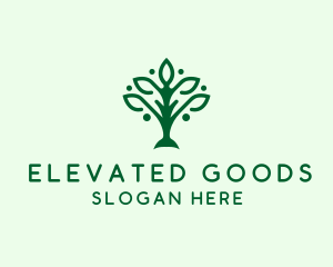 Natural Tree Plant logo design