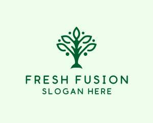 Natural Tree Plant logo design