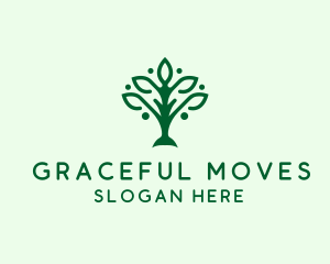 Natural Tree Plant logo design