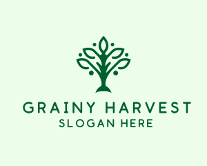 Natural Tree Plant logo design