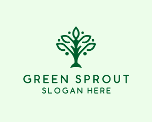 Natural Tree Plant logo