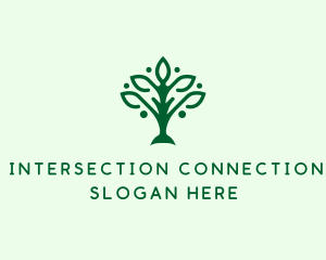 Natural Tree Plant logo design