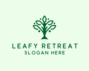 Natural Tree Plant logo design