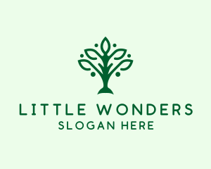 Natural Tree Plant logo design