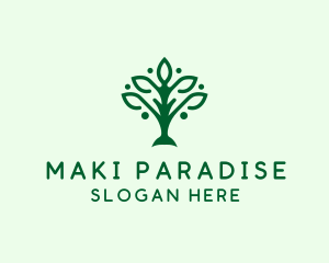 Natural Tree Plant logo design