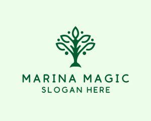 Natural Tree Plant logo design