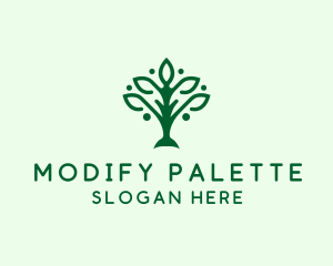 Natural Tree Plant logo design