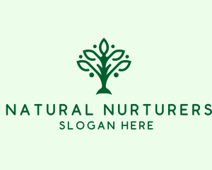 Natural Tree Plant logo design