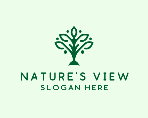 Natural Tree Plant logo design