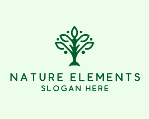 Natural Tree Plant logo design