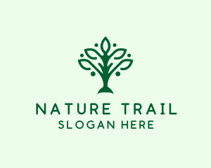 Natural Tree Plant logo design