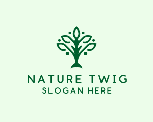 Natural Tree Plant logo design