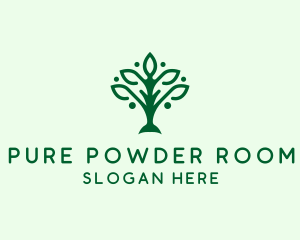 Natural Tree Plant logo design