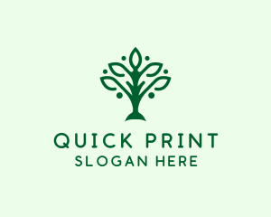 Natural Tree Plant logo design