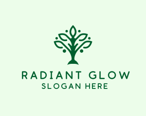 Natural Tree Plant logo design