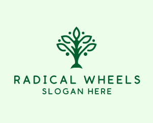 Natural Tree Plant logo design