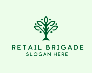 Natural Tree Plant logo design