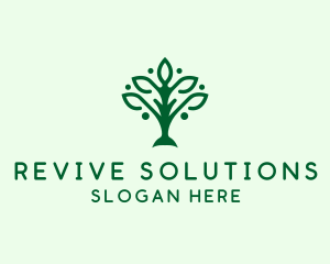 Natural Tree Plant logo design