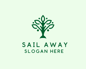 Natural Tree Plant logo design