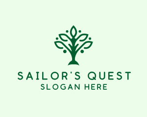 Natural Tree Plant logo design