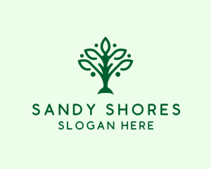 Natural Tree Plant logo design