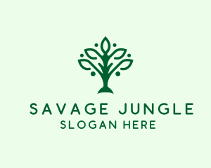 Natural Tree Plant logo design