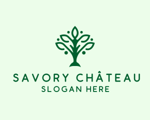 Natural Tree Plant logo design