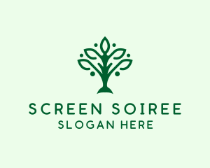 Natural Tree Plant logo design