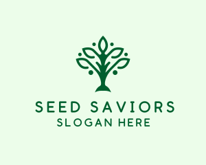 Natural Tree Plant logo design