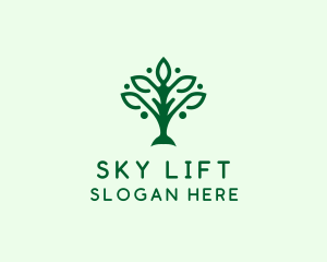 Natural Tree Plant logo design