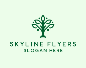 Natural Tree Plant logo design