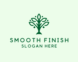 Natural Tree Plant logo design