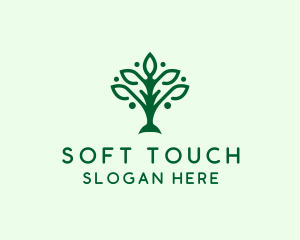 Natural Tree Plant logo design