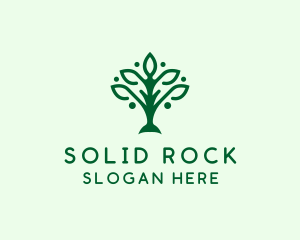 Natural Tree Plant logo design