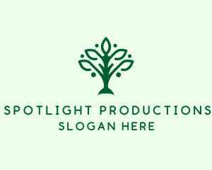 Natural Tree Plant logo design