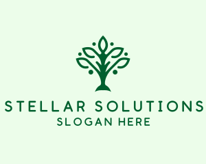 Natural Tree Plant logo design