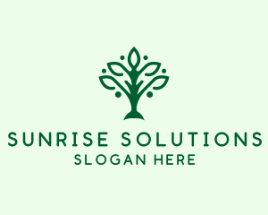 Natural Tree Plant logo design