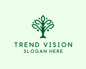 Natural Tree Plant logo design