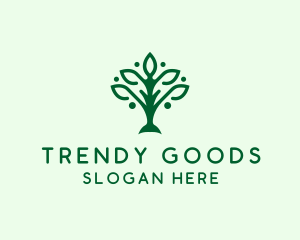 Natural Tree Plant logo design