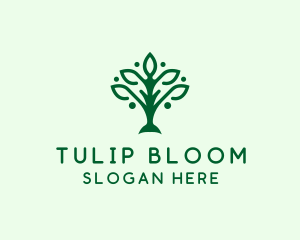 Natural Tree Plant logo design