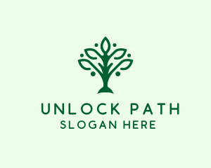 Natural Tree Plant logo design