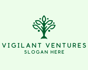 Natural Tree Plant logo design